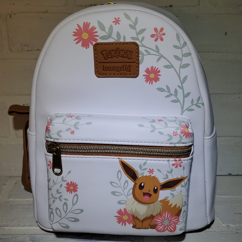 NWT Loungefly Pokemon Eevee Flowers Mini Backpack